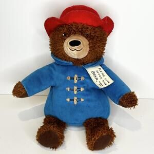 Paddington Bear Plush 14 Inch Stuffed Animal Toy Blue Coat Red Hat Kohls